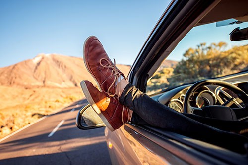 Feet Out of Window