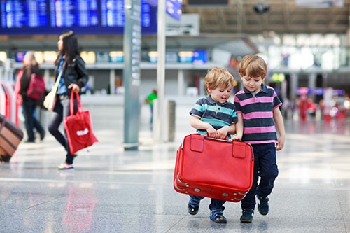 Kids with Suitcase