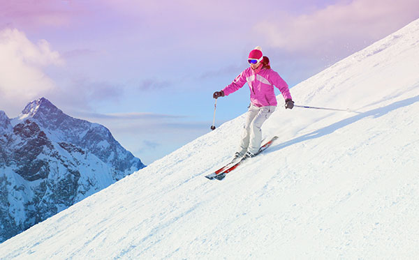 Woman Skiing